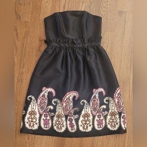 Kensie Black Strapless Mini Dress, XS